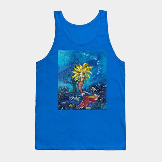 Mermaid Treasure Tank Top by CoryAcornArt